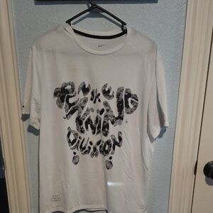 Nike Kids White Tee with Black Graphic